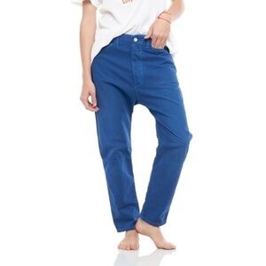 NWT Sandrine Rose Colony Pant, size 25, button-fly, dropped crotch, 100% cotton